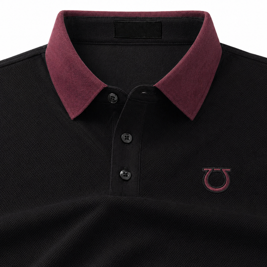 Obsidian Ember Crest Polo