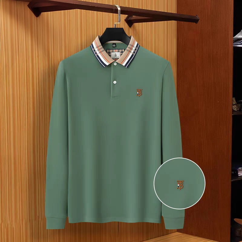 Grandline Crest Plaid-Collar Polo