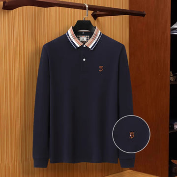 Grandline Crest Plaid-Collar Polo