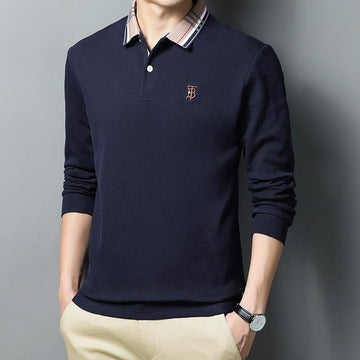 Heritage Plaid Trim Emblem Polo